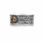 Feather Man Evil Eye Ring – Spiritual Guardian & Fortune Bringer