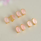 Boucles d'oreilles en cristaux naturels Paix Amour Guérison