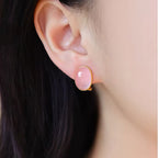 Boucles d'oreilles en cristaux naturels Paix Amour Guérison