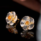 Boucles d'oreilles en cristal naturel Lumina Fervor