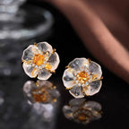 Boucles d'oreilles en cristal naturel Lumina Fervor