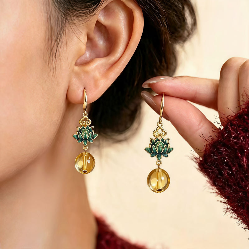 Boucles d'oreilles Verve Cristal Naturel Solace