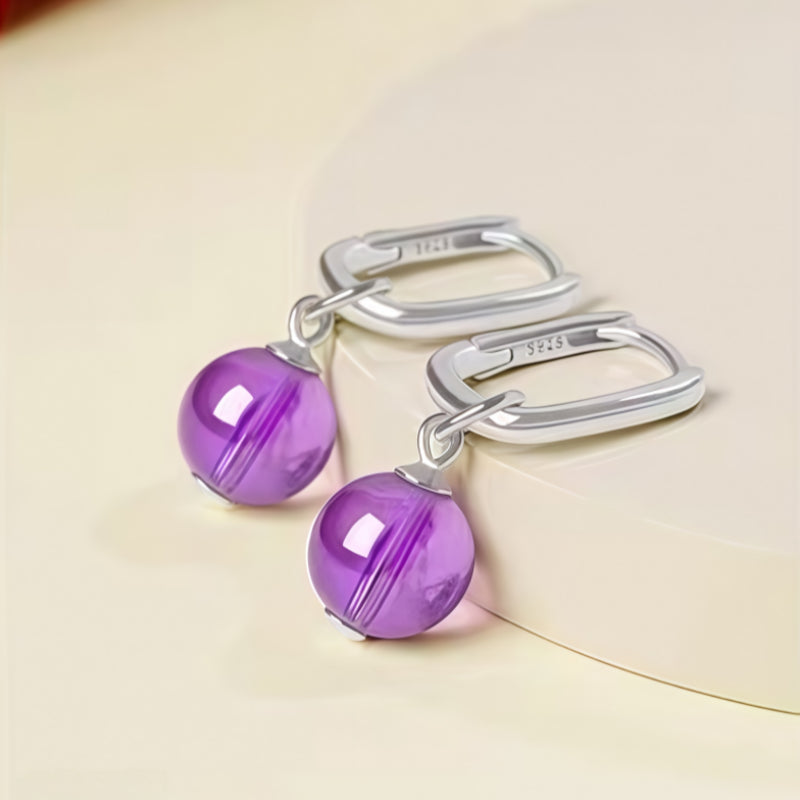 Boucles d'oreilles Calme et Vigilance en Cristal Naturel