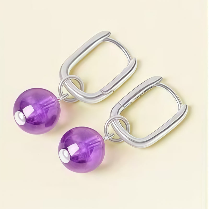Boucles d'oreilles Calme et Vigilance en Cristal Naturel