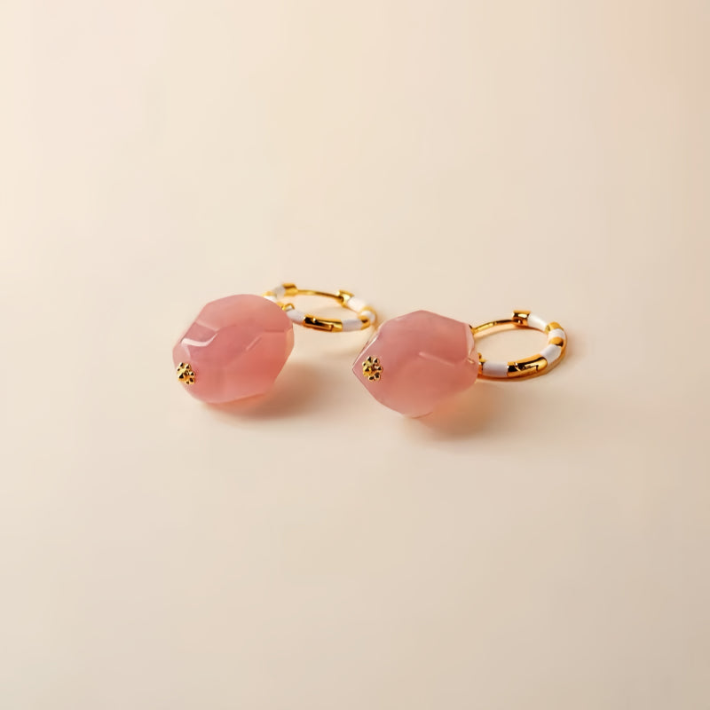 Boucles d'oreilles Solace Self en cristal naturel