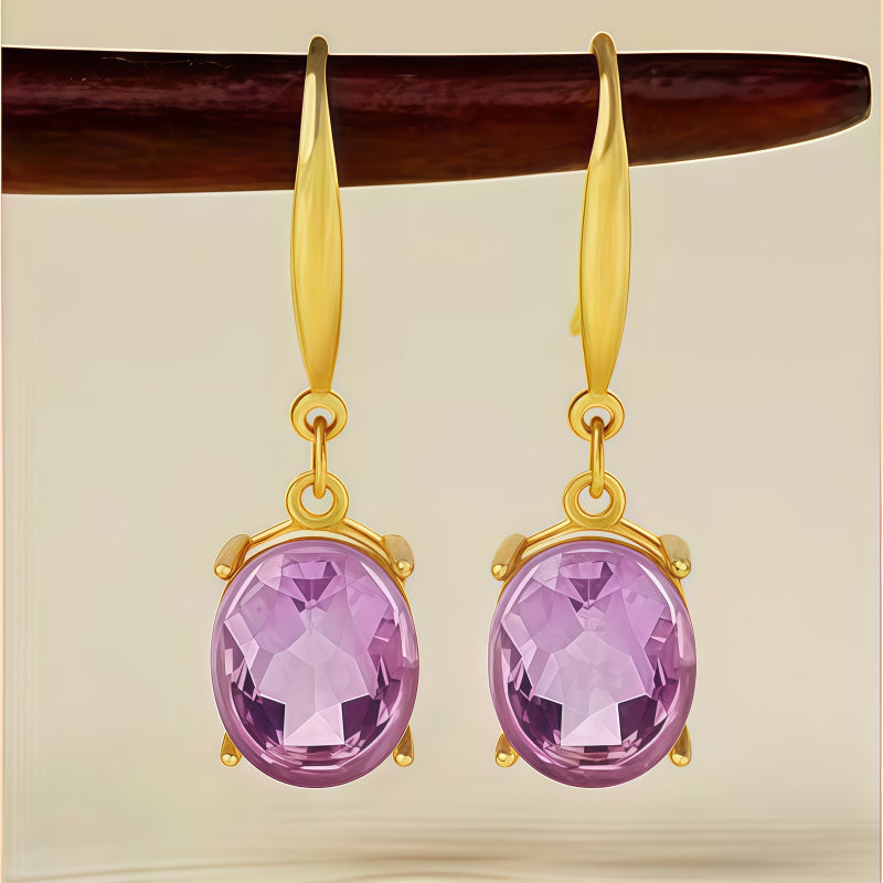 Boucles d'oreilles Thalassa en cristal naturel