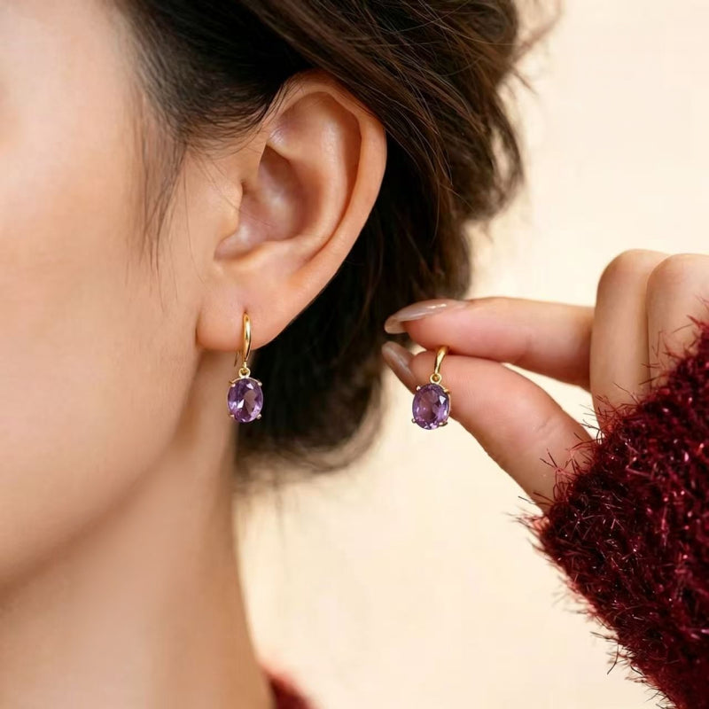 Boucles d'oreilles Thalassa en cristal naturel