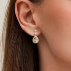 Boucles d'oreilles Zara Radiance en cristal naturel