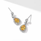 Boucles d'oreilles Zara Radiance en cristal naturel