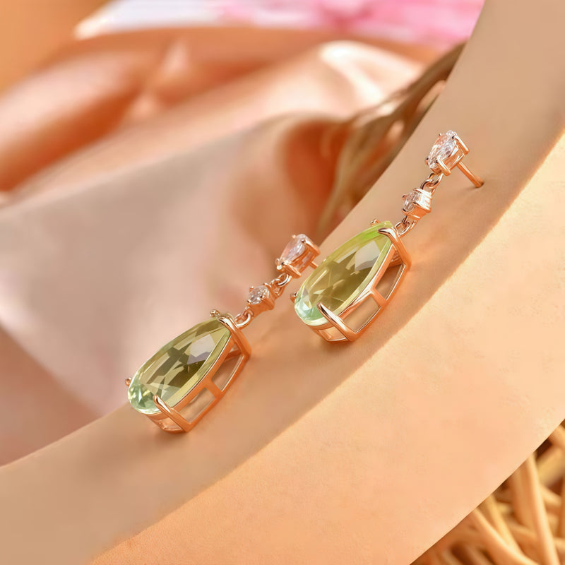 Boucles d'oreilles Eirene Prosper en cristal naturel