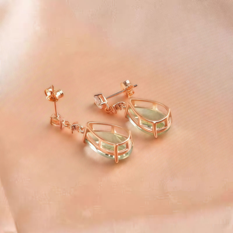 Boucles d'oreilles Eirene Prosper en cristal naturel