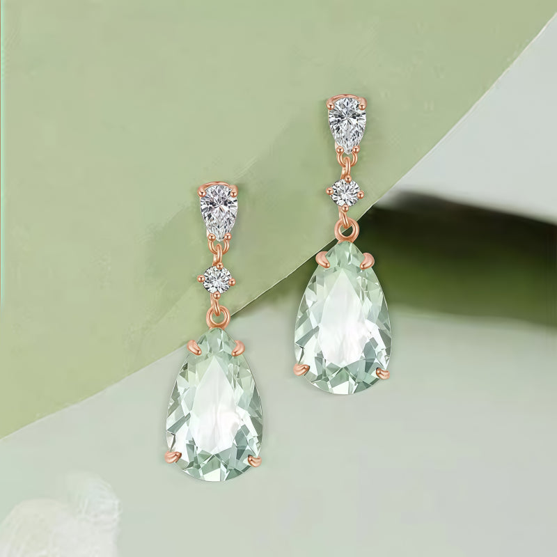 Boucles d'oreilles Eirene Prosper en cristal naturel