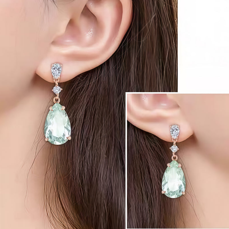 Boucles d'oreilles Eirene Prosper en cristal naturel