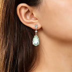 Boucles d'oreilles Eirene Prosper en cristal naturel