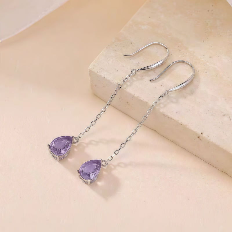 Boucles d'oreilles Lira Vantage en cristal naturel