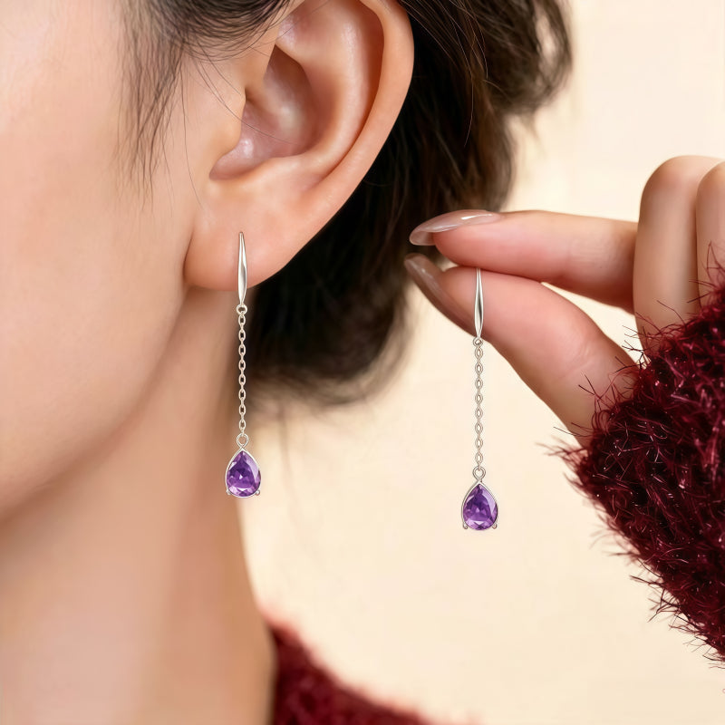 Boucles d'oreilles Lira Vantage en cristal naturel