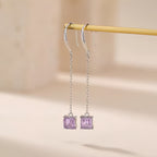 Boucles d'oreilles Calysta transparentes naturelles