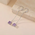 Boucles d'oreilles Calysta transparentes naturelles