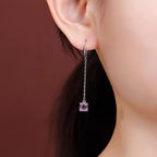 Boucles d'oreilles Calysta transparentes naturelles
