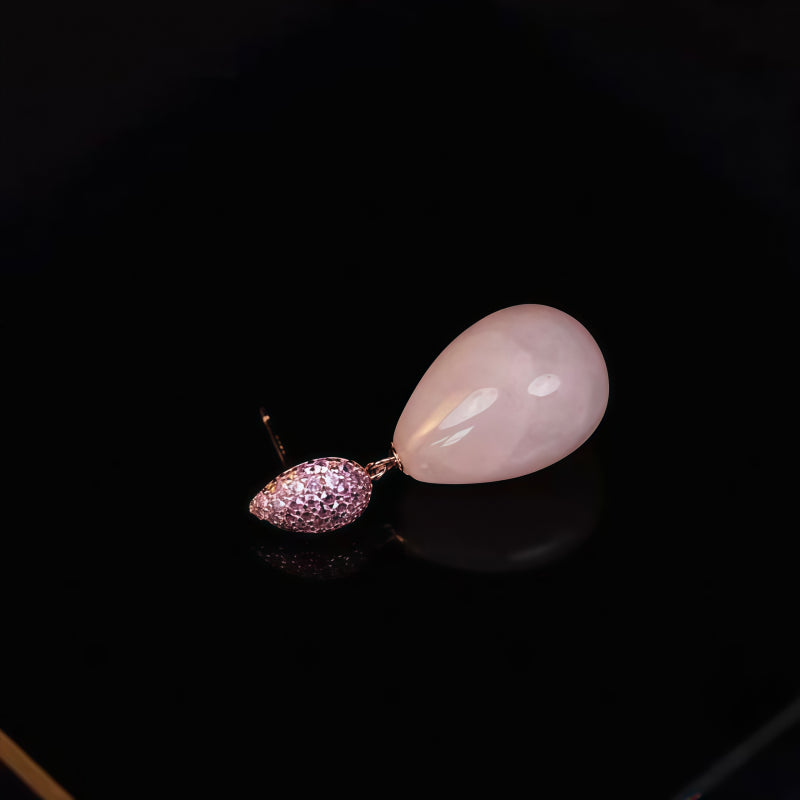 Boucles d'oreilles Solace Dew en cristal naturel