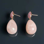 Boucles d'oreilles Solace Dew en cristal naturel