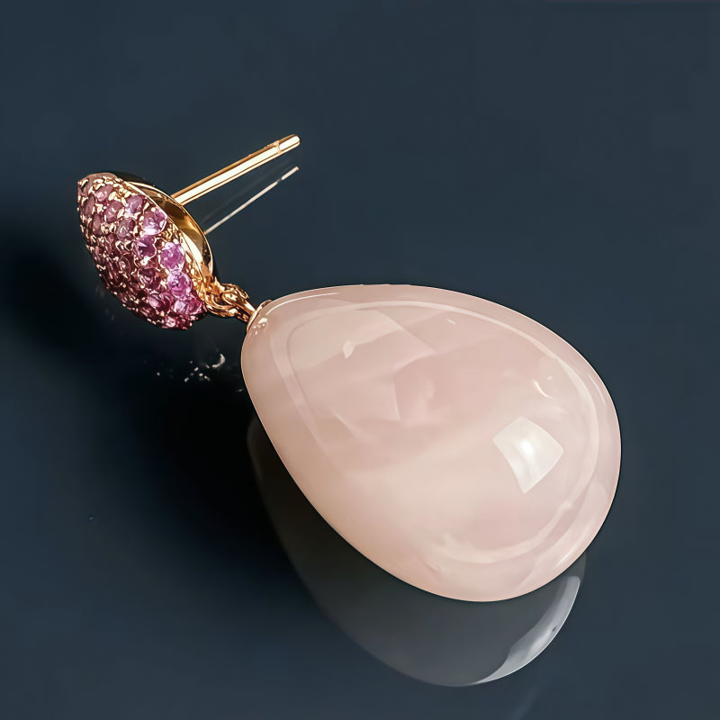 Boucles d'oreilles Solace Dew en cristal naturel
