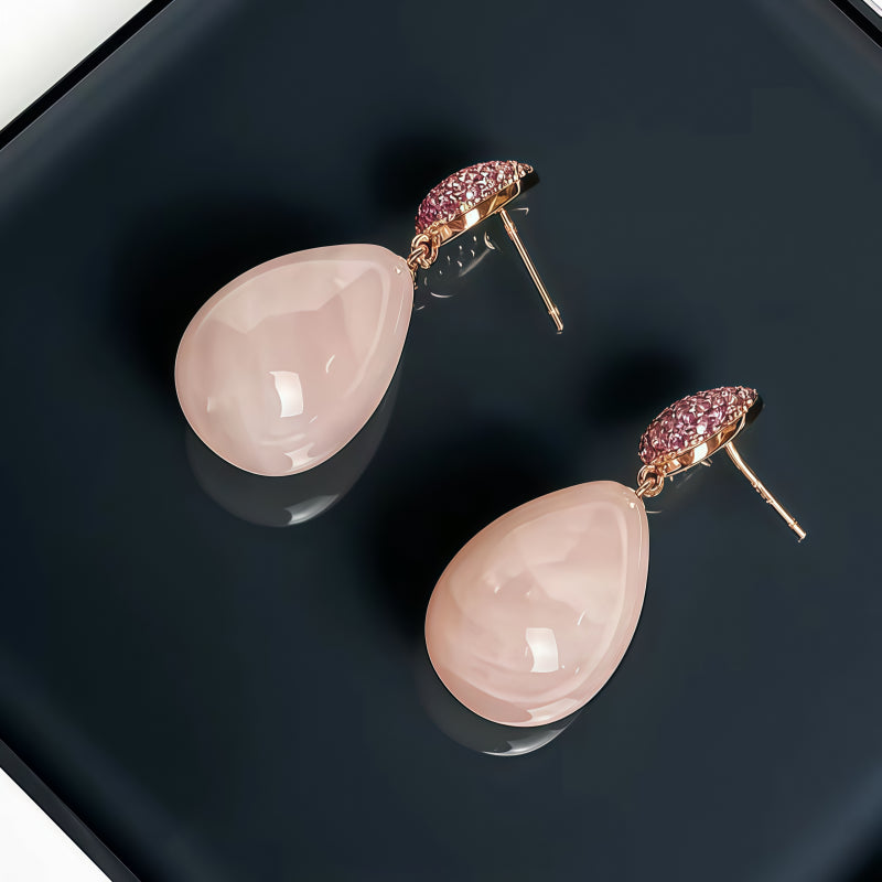 Boucles d'oreilles Solace Dew en cristal naturel