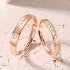 Mickey Mouse Diamond Studded Adjustable Couple Ring
