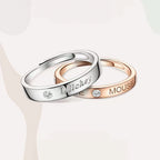 Mickey Mouse Diamond Studded Adjustable Couple Ring
