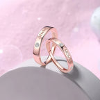 Mickey Mouse Diamond Studded Adjustable Couple Ring
