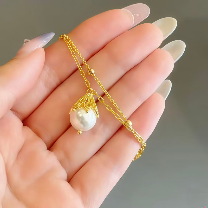Collier Sakura en jade Hetian