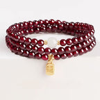 Natural Garnet Multi‑Layer Bracelet - Well‑being & Abundance
