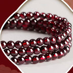 Natural Garnet Multi‑Layer Bracelet - Well‑being & Abundance