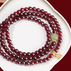 Natural Garnet Multi‑Layer Bracelet - Well‑being & Abundance