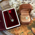 Boho Vintage Blue Opal Two‑Piece Set - Hope & Luck