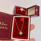 Boho Vintage Blue Opal Two‑Piece Set - Hope & Luck