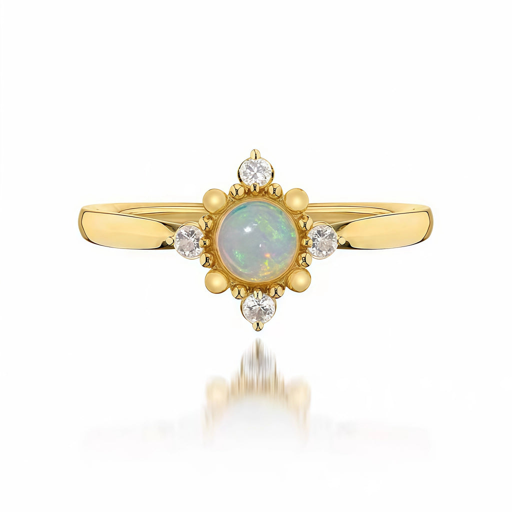 Boho Vintage Blue Opal Two‑Piece Set - Hope & Luck