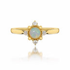 Boho Vintage Blue Opal Two‑Piece Set - Hope & Luck
