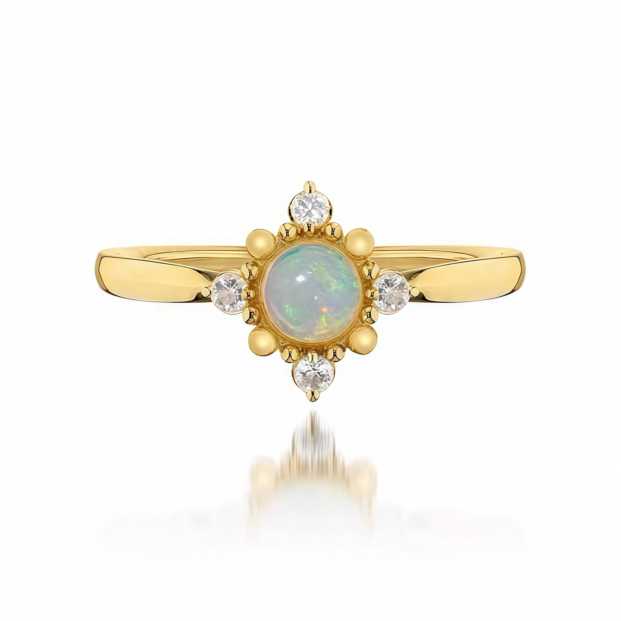 Boho Vintage Blue Opal Two‑Piece Set - Hope & Luck