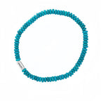 Natural Stone Abacus Bead Stackable Bracelet - Stone Abacus Beads