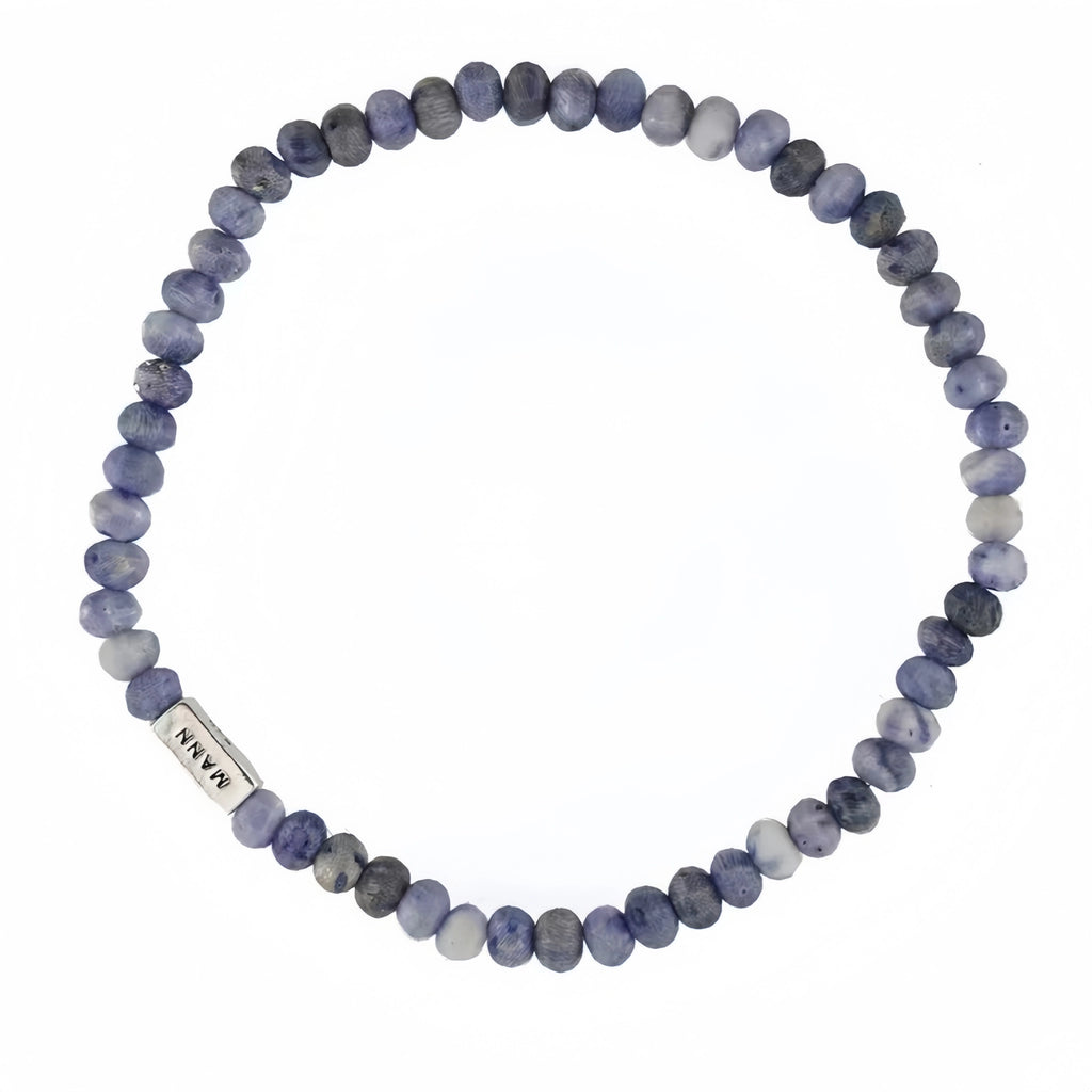 Natural Stone Abacus Bead Stackable Bracelet - Stone Abacus Beads