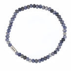 Natural Stone Abacus Bead Stackable Bracelet - Stone Abacus Beads