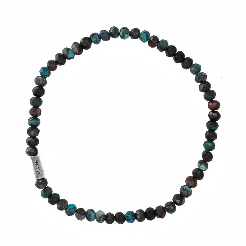Natural Stone Abacus Bead Stackable Bracelet - Stone Abacus Beads