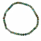 Natural Stone Abacus Bead Stackable Bracelet - Stone Abacus Beads