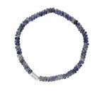 Natural Stone Abacus Bead Stackable Bracelet - Stone Abacus Beads