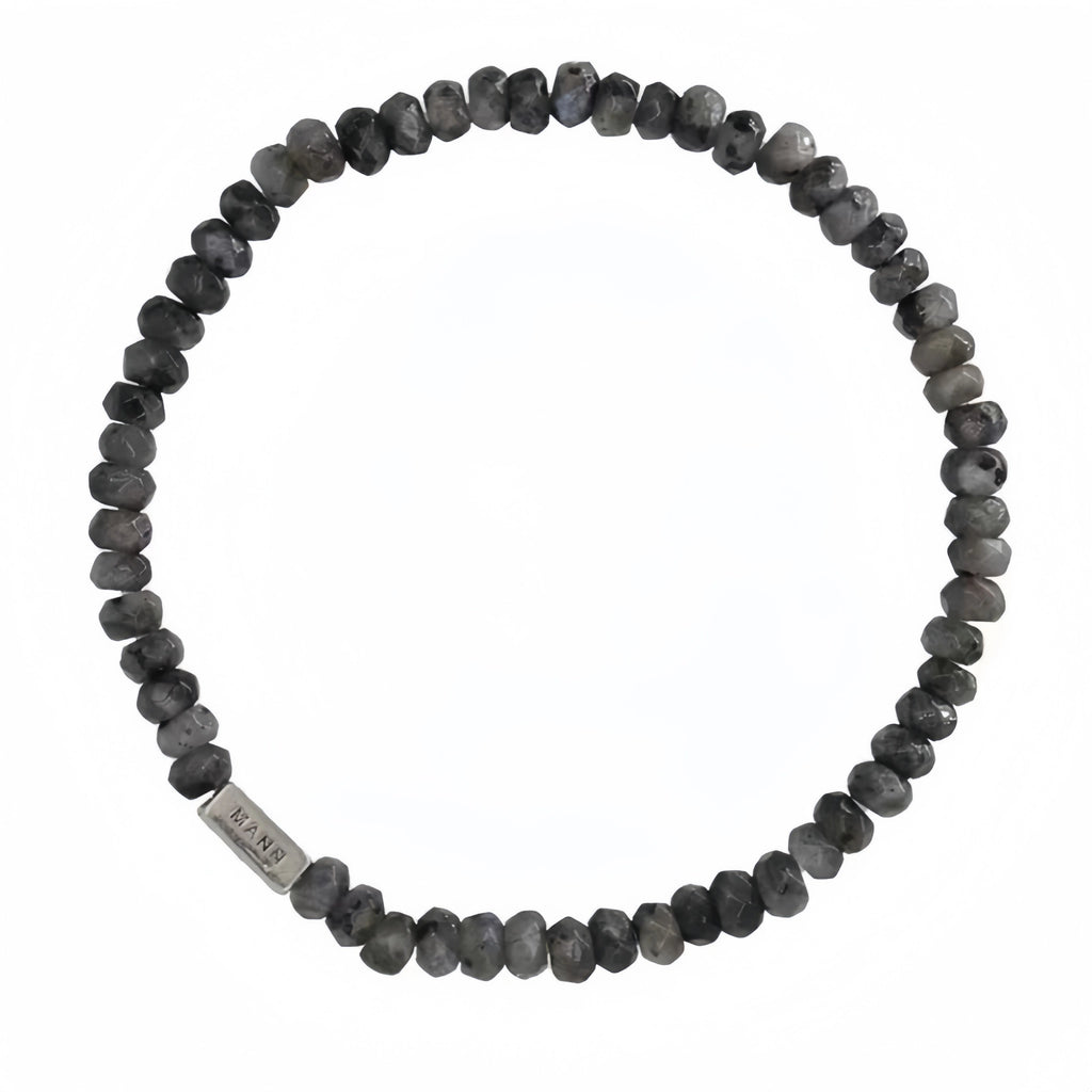 Natural Stone Abacus Bead Stackable Bracelet - Stone Abacus Beads