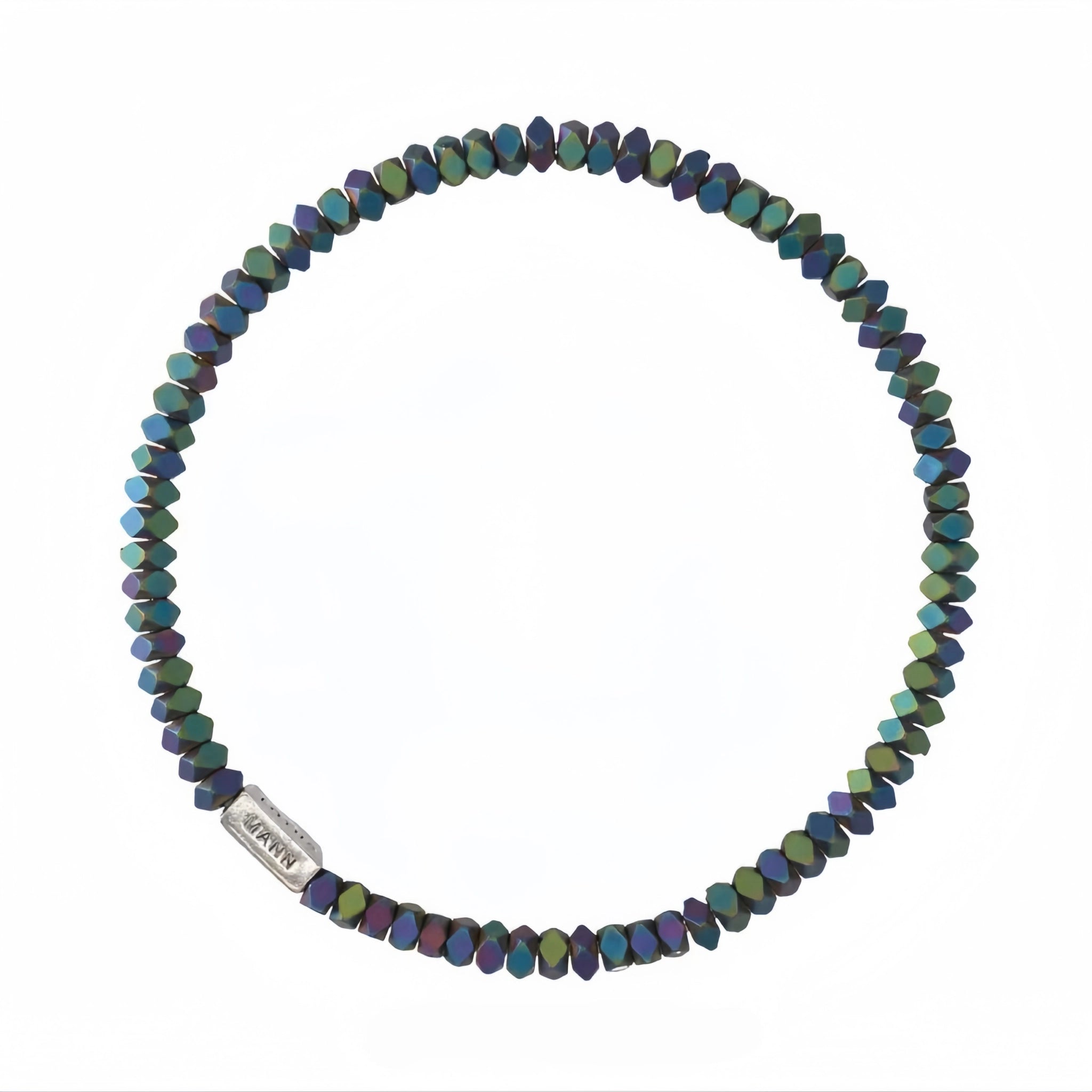 Natural Stone Abacus Bead Stackable Bracelet - Stone Abacus Beads