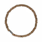 Natural Stone Abacus Bead Stackable Bracelet - Stone Abacus Beads