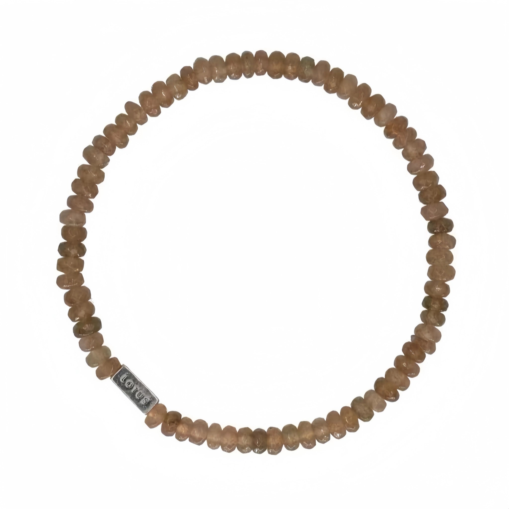 Natural Stone Abacus Bead Stackable Bracelet - Stone Abacus Beads