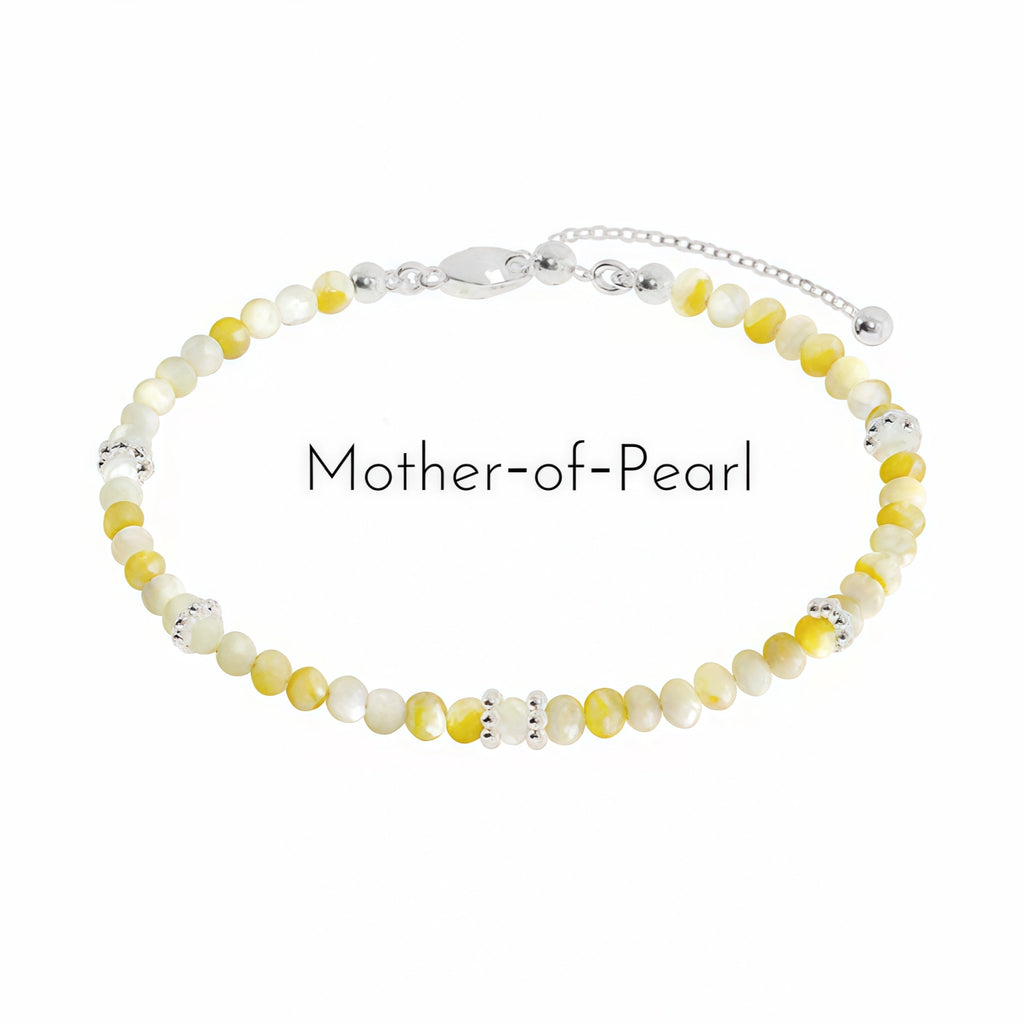 Mixed Agate & Mother‑of‑Pearl Bracelet - Protection & Vibrant Vitality